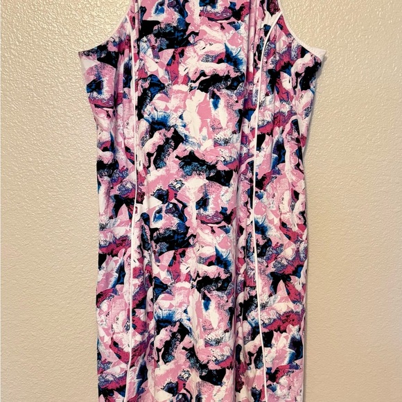 Livi Active Pink and Blue Abstract Mini Dress - Picture 1 of 3